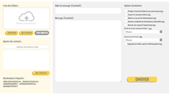 transferir documentos voluminosos de forma segura
